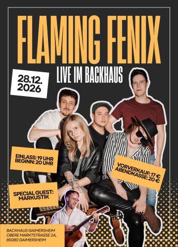 Tickets für FLAMING FENIX am 28.12.2026 - Karten kaufen